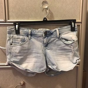 Light wash Jean Shorts